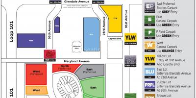 پارکنگ نقشہ یونیورسٹی کے < ؛ ؛ > فینکس اسٹیڈیم